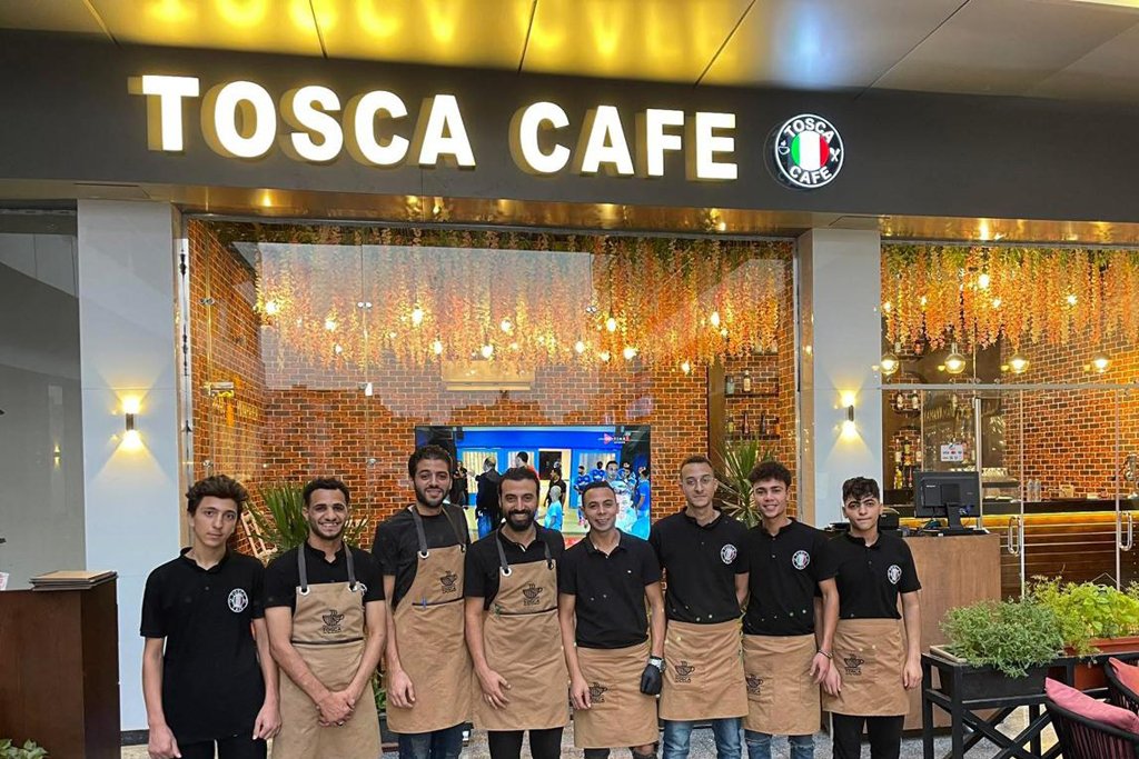 Fresh Coffee with Croissant